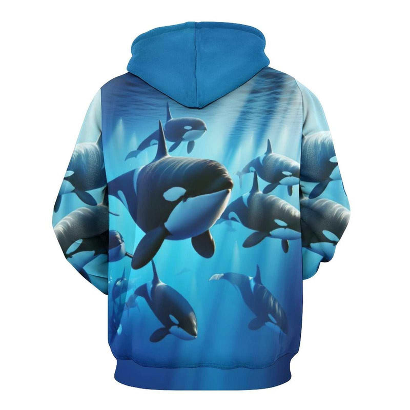 Orca Killer Whale Hoodie - Swaggy Clothing