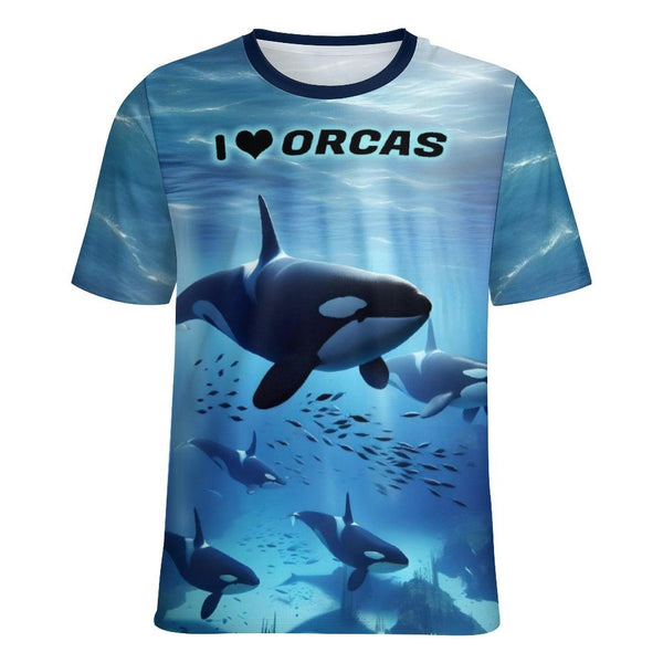 Orcas Killer Whale T-Shirt - Swaggy Clothing