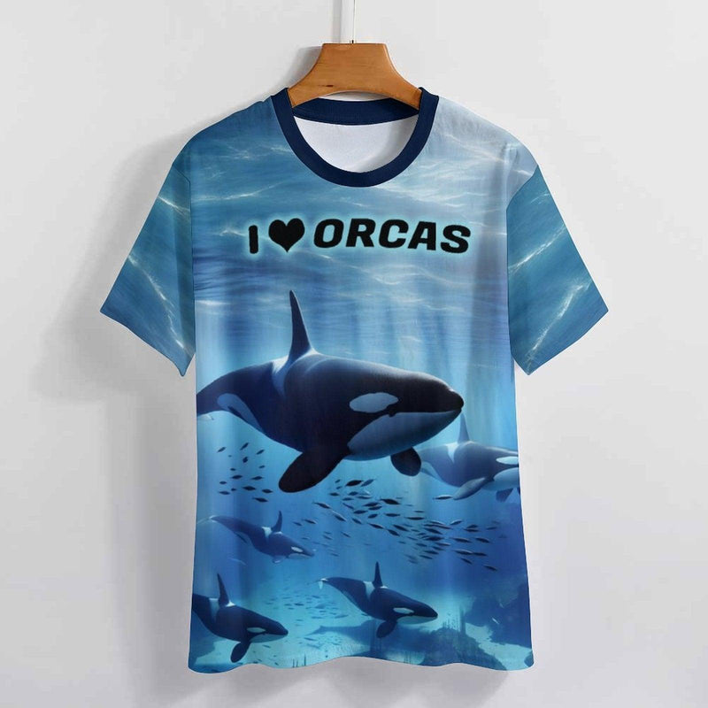 Orcas Killer Whale T-Shirt - Swaggy Clothing