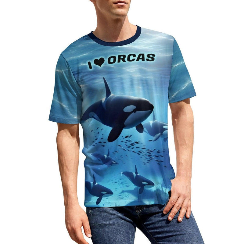 Orcas Killer Whale T-Shirt - Swaggy Clothing