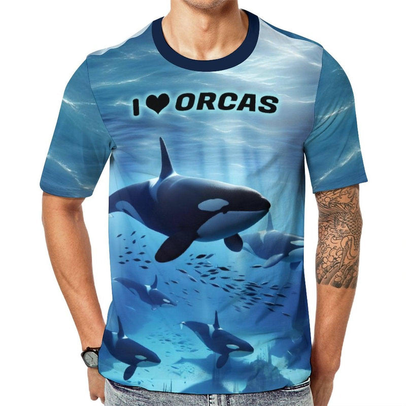 Orcas Killer Whale T-Shirt - Swaggy Clothing