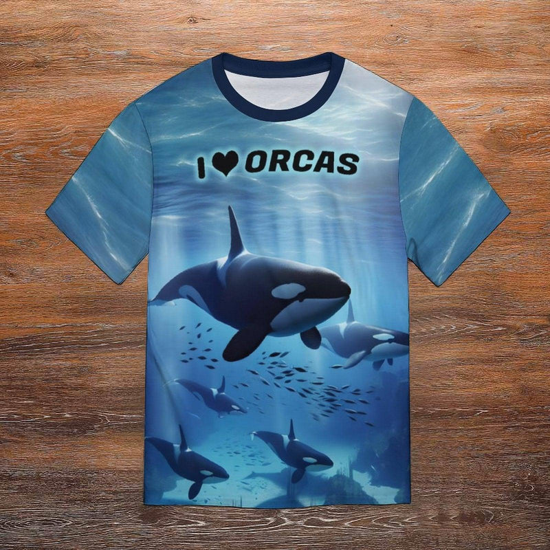 Orcas Killer Whale T-Shirt - Swaggy Clothing