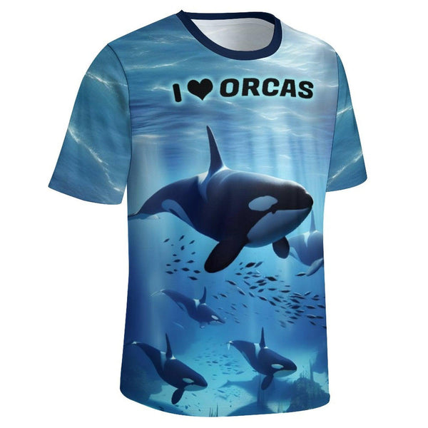 Orcas Killer Whale T-Shirt - Swaggy Clothing