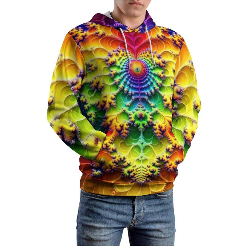 Psychedelic Art Fractal Hoodie - Swaggy Clothing