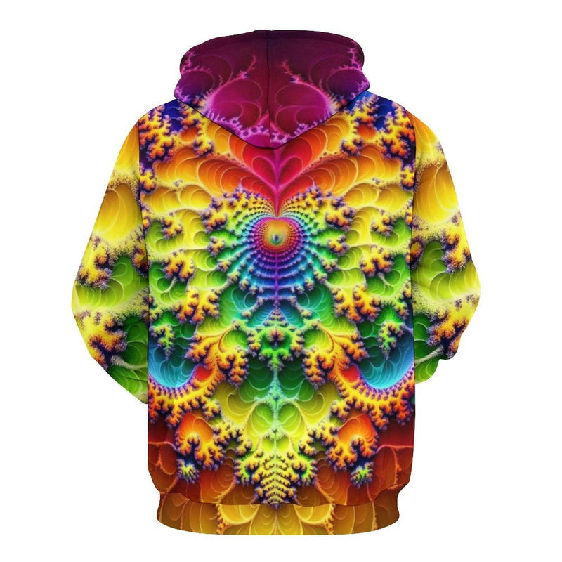 Psychedelic Art Fractal Hoodie - Swaggy Clothing