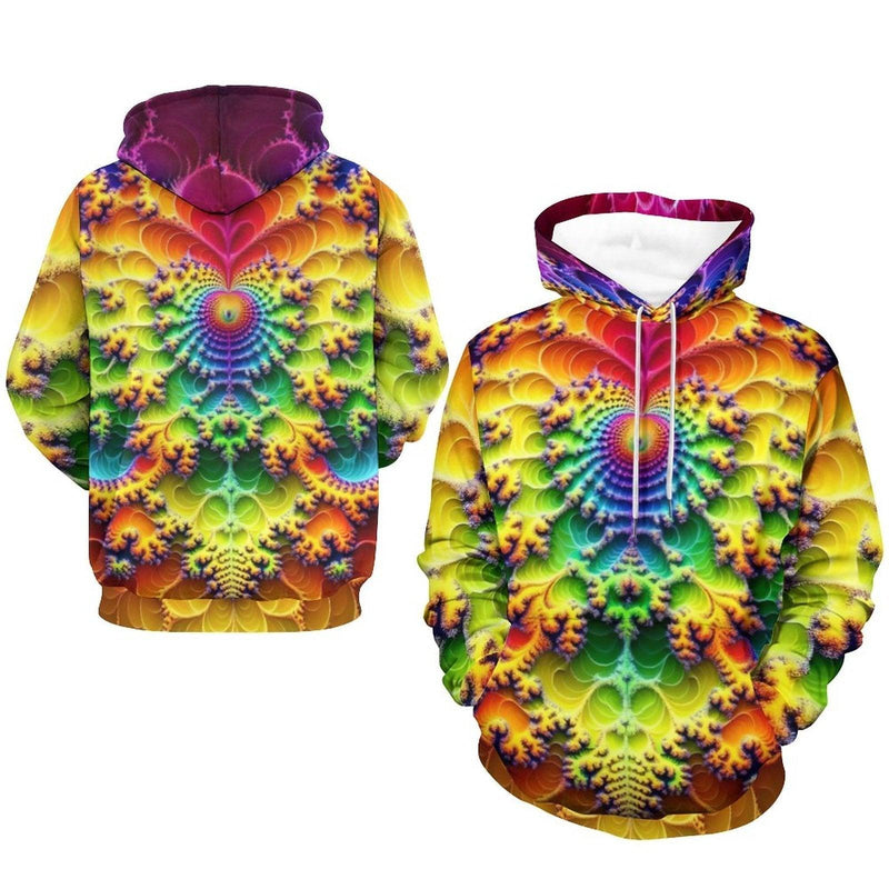 Psychedelic Art Fractal Hoodie - Swaggy Clothing