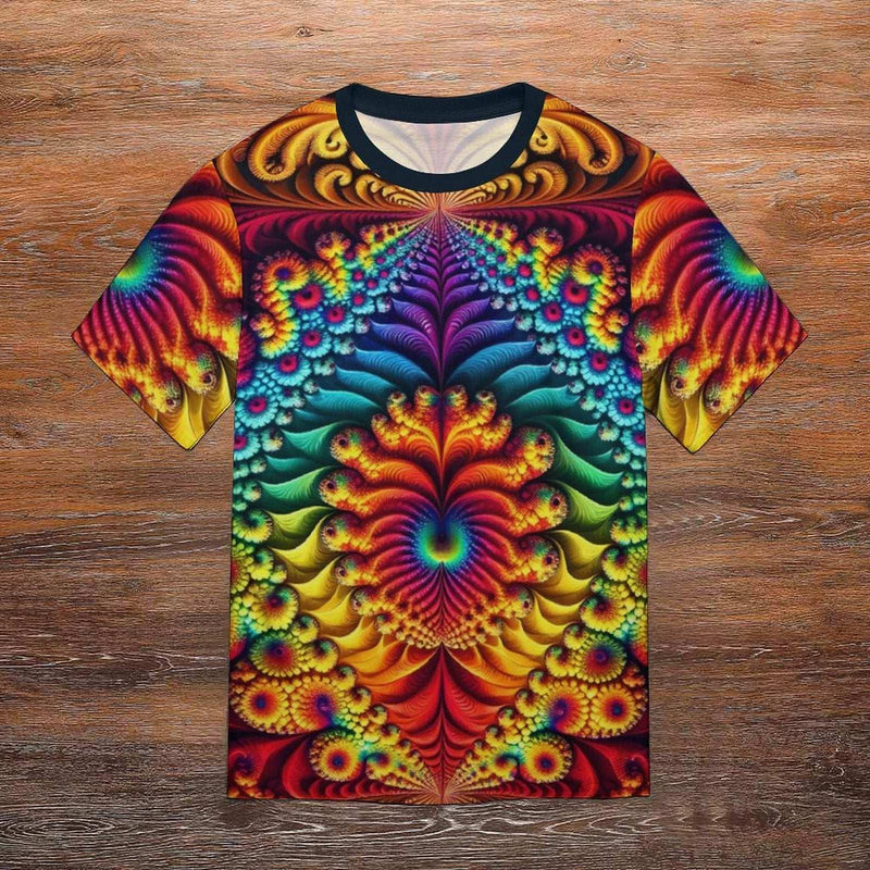 Psychedelic Fractal T-Shirt - Swaggy Clothing