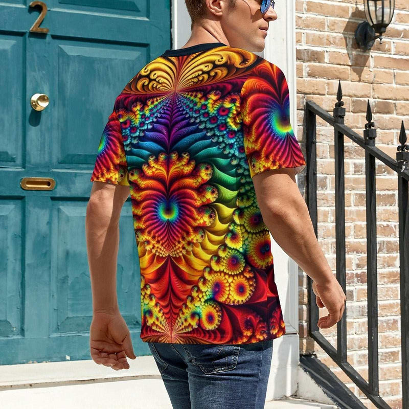 Psychedelic Fractal T-Shirt - Swaggy Clothing