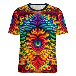 Psychedelic Fractal T-Shirt - Swaggy Clothing