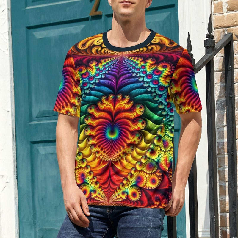 Psychedelic Fractal T-Shirt - Swaggy Clothing