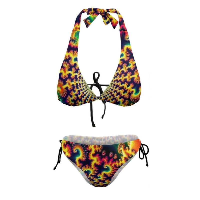 psychedelic fractal bikini  - Swaggy Clothing