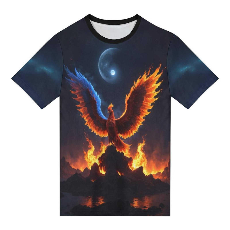 Rising Fire Phoenix T-shirt - Swaggy Clothing