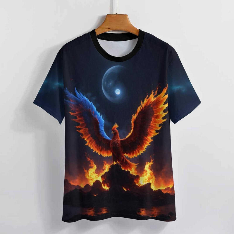 Rising Fire Phoenix T-shirt - Swaggy Clothing