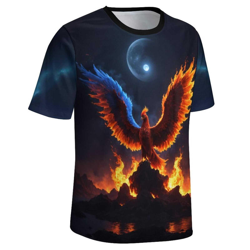 Rising Fire Phoenix T-shirt - Swaggy Clothing