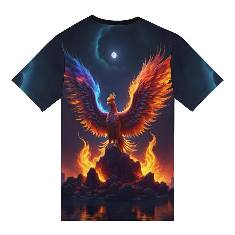 Rising Fire Phoenix T-shirt - Swaggy Clothing