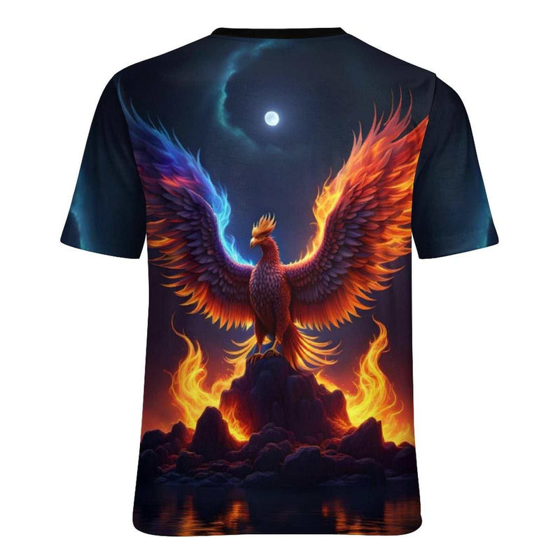 Rising Fire Phoenix T-shirt - Swaggy Clothing