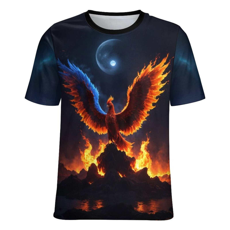 Rising Fire Phoenix T-shirt - Swaggy Clothing