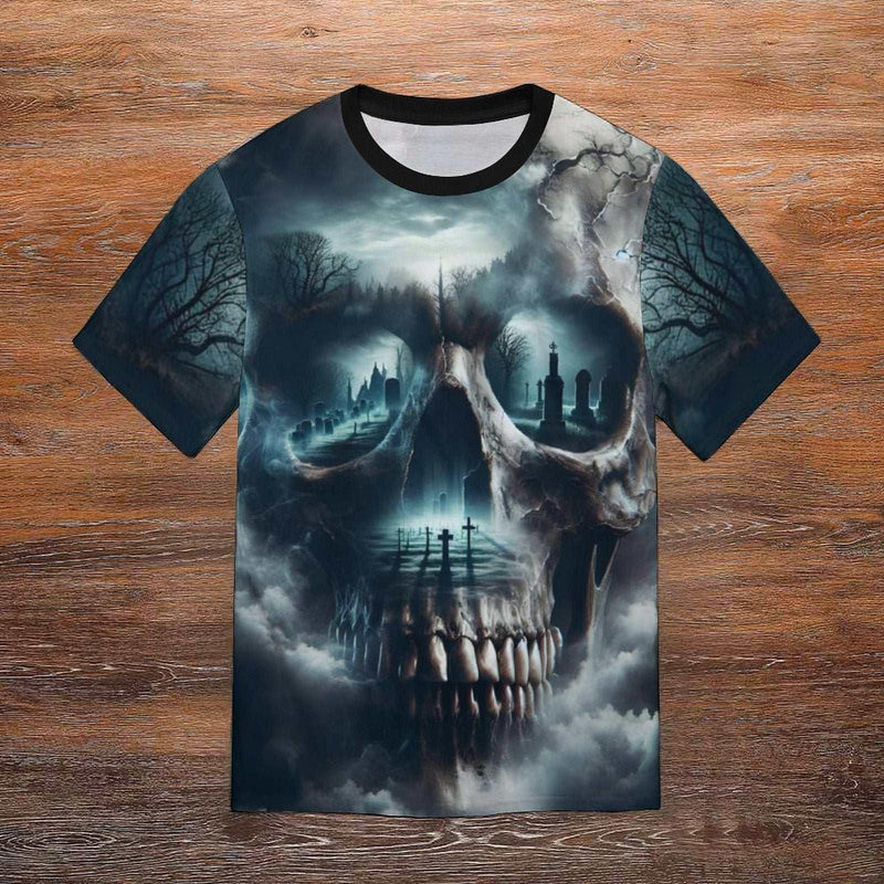 Skull T-Shirt For Gothic Lovers - Swaggy Clothing