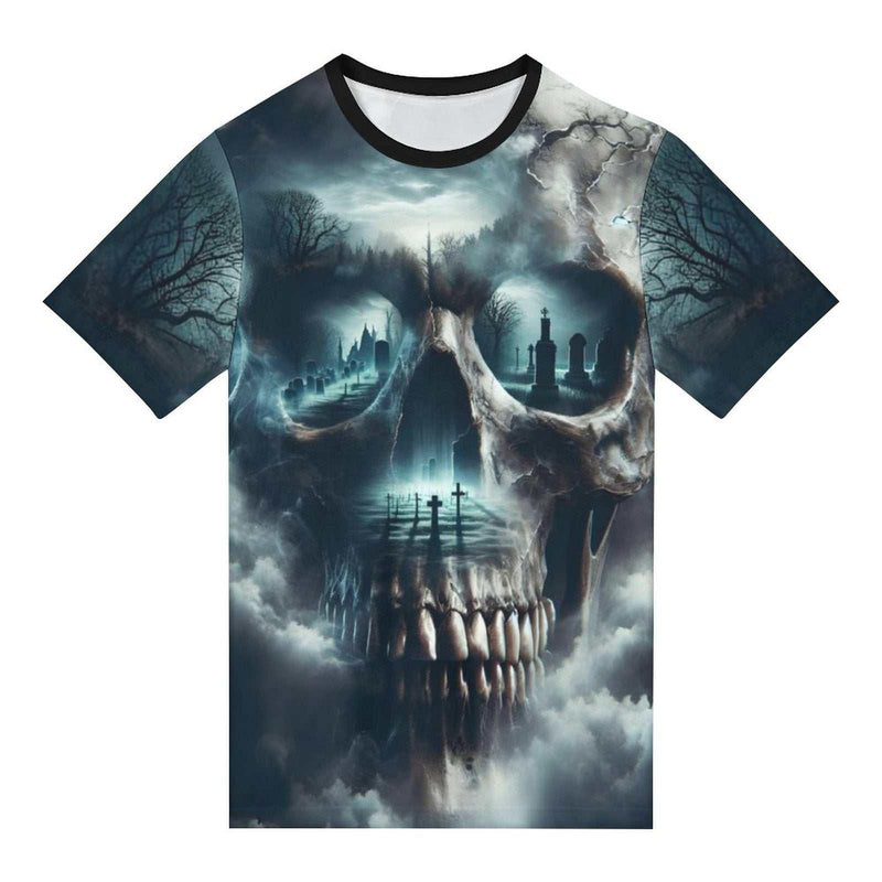 Skull T-Shirt For Gothic Lovers - Swaggy Clothing