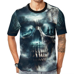 Skull T-Shirt For Gothic Lovers - Swaggy Clothing