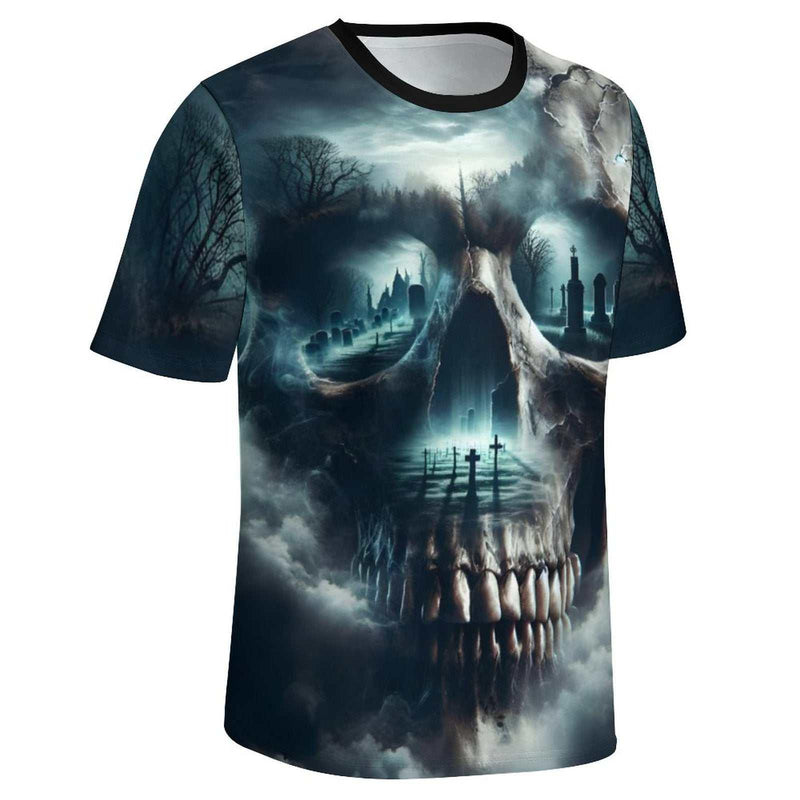 Skull T-Shirt For Gothic Lovers - Swaggy Clothing