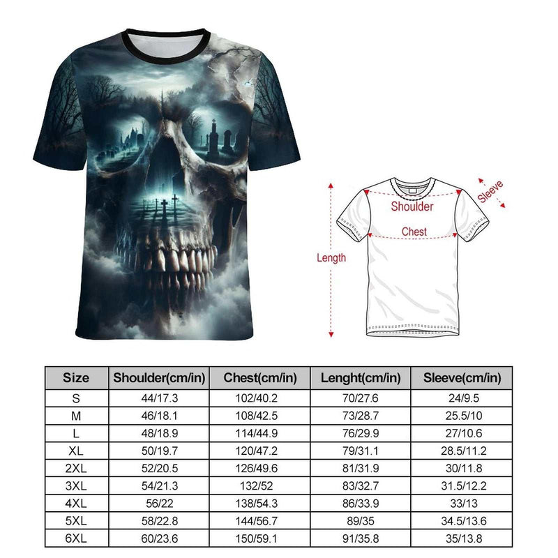 Skull T-Shirt For Gothic Lovers - Swaggy Clothing