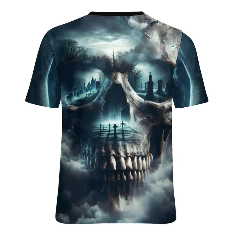 Skull T-Shirt For Gothic Lovers - Swaggy Clothing