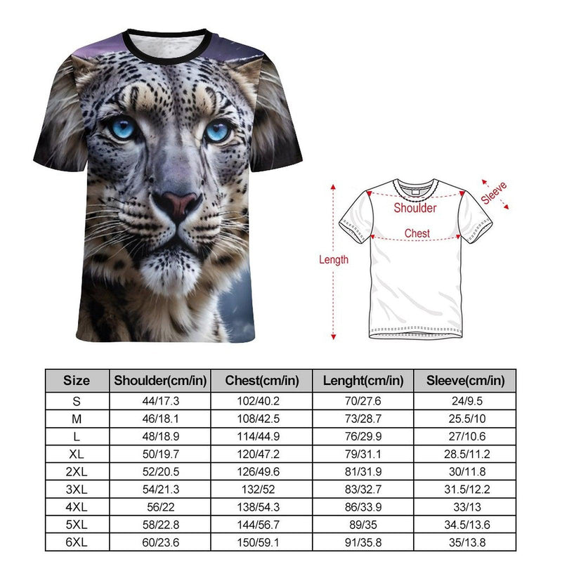 Snow Leopard T-Shirt - Swaggy Clothing