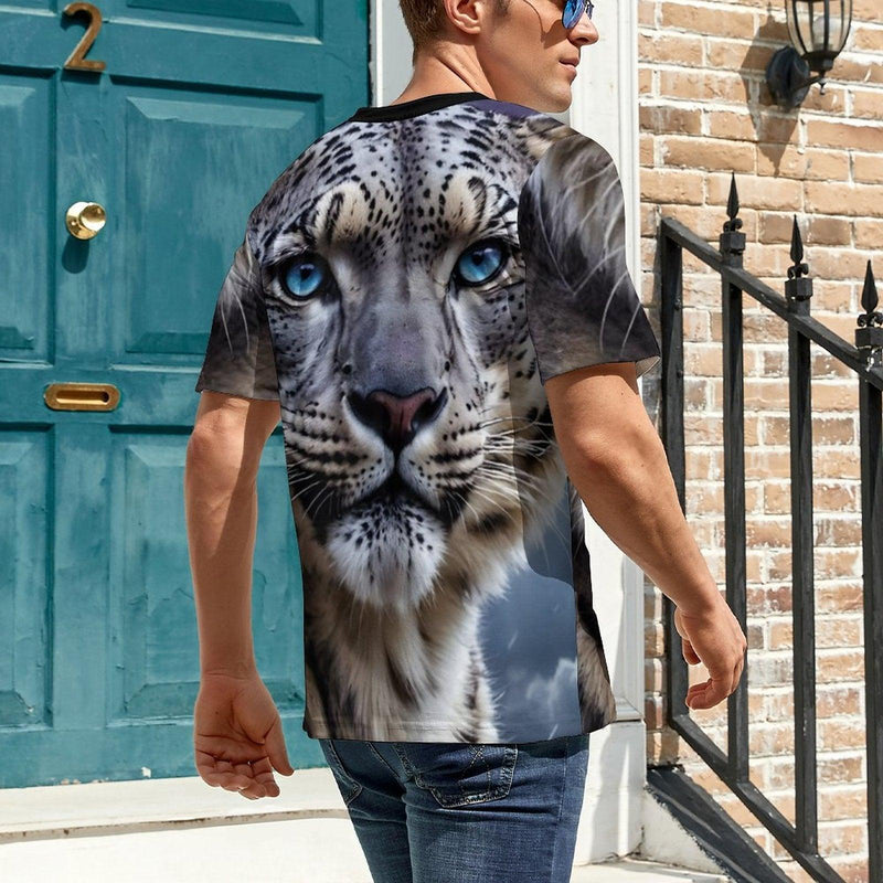 Snow Leopard T-Shirt - Swaggy Clothing