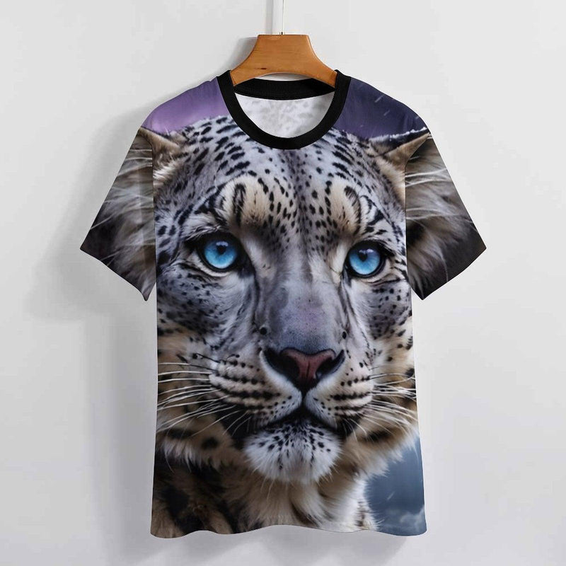 Snow Leopard T-Shirt - Swaggy Clothing