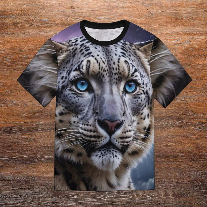 Snow Leopard T-Shirt - Swaggy Clothing