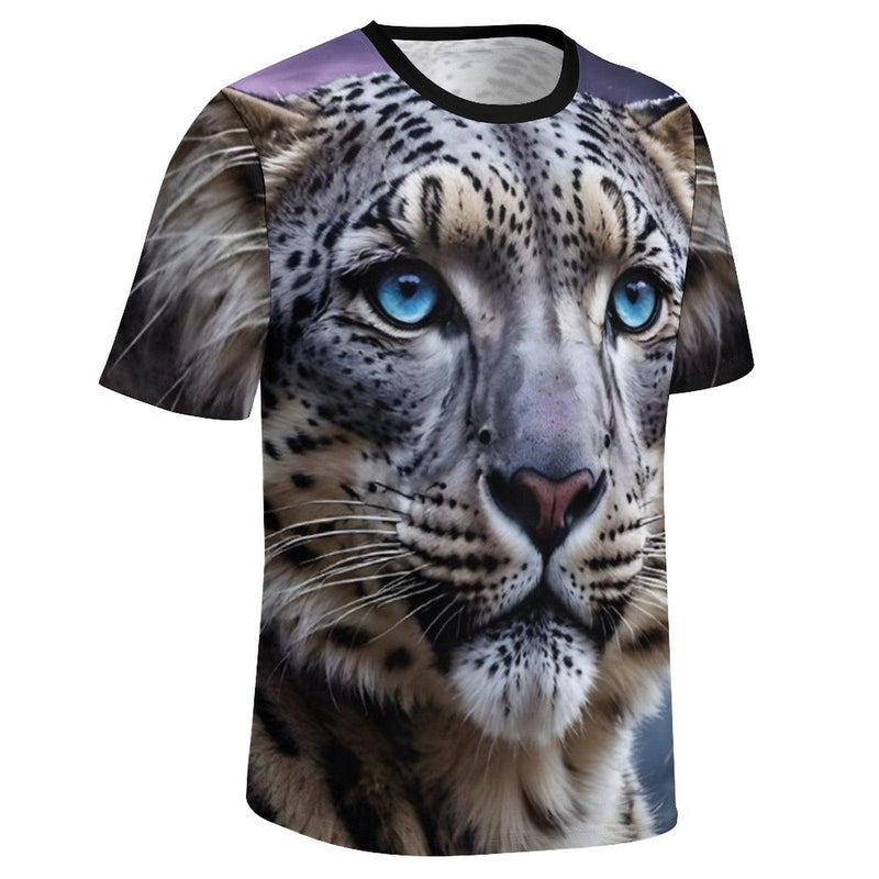 Snow Leopard T-Shirt - Swaggy Clothing