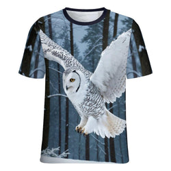 Snow White Owl T-Shirt - Swaggy Clothing