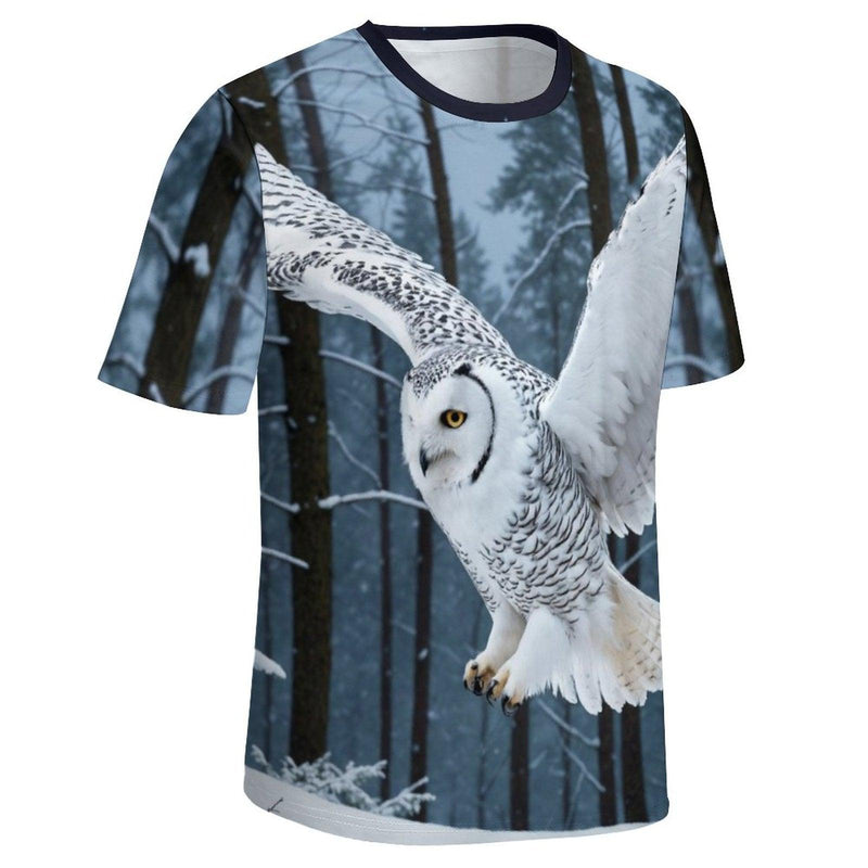 Snow White Owl T-Shirt - Swaggy Clothing