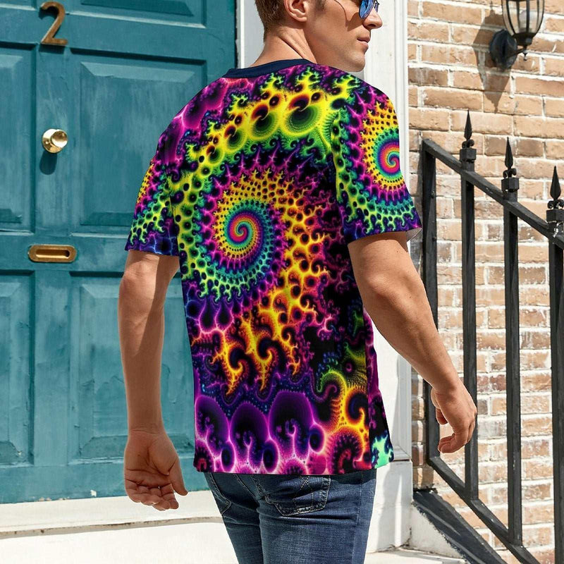 Trippy Fractal T-Shirt - Swaggy Clothing