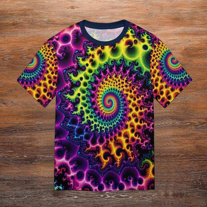 Trippy Fractal T-Shirt - Swaggy Clothing