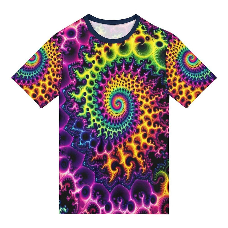 Trippy Fractal T-Shirt - Swaggy Clothing