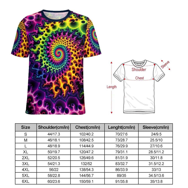 Trippy Fractal T-Shirt - Swaggy Clothing