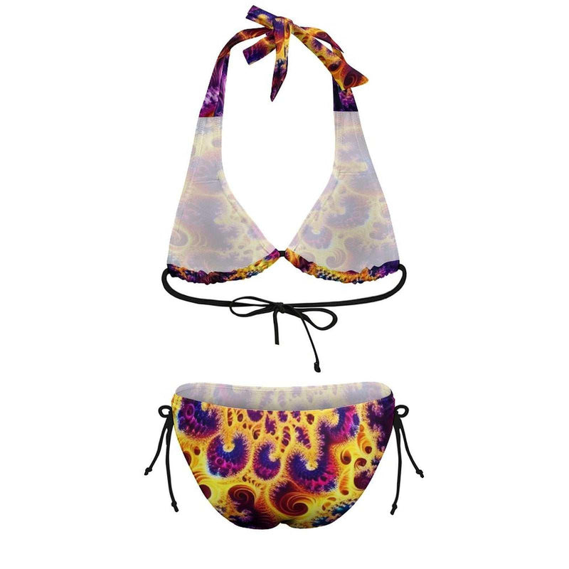 Two Piece Fractal Bikinis for Women - Swaggy Clothing