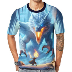 Water Ice Dragon T-Shirt - Swaggy Clothing