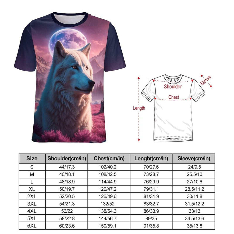 White Spirit Wolf T-Shirt - Swaggy Clothing