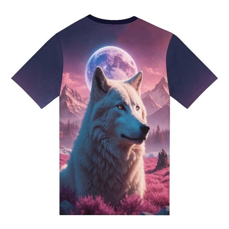 White Spirit Wolf T-Shirt - Swaggy Clothing