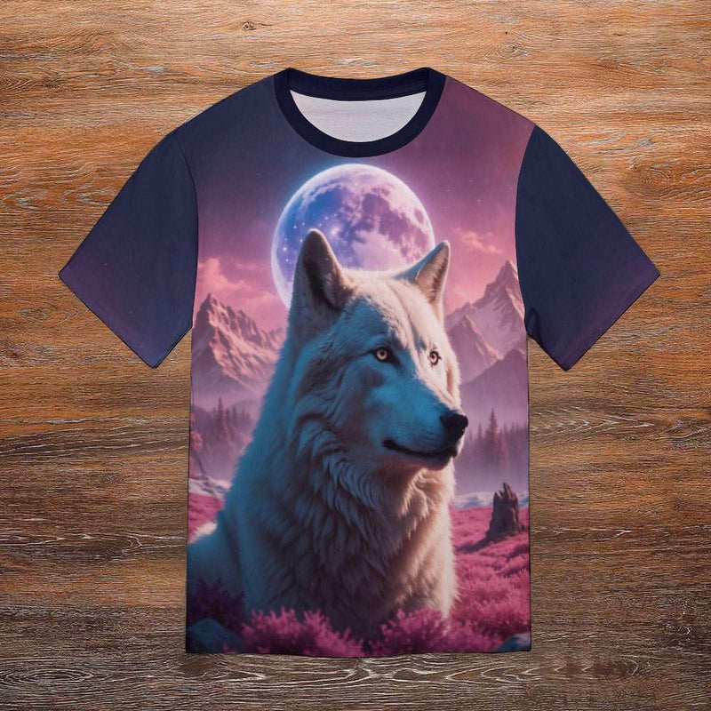 White Spirit Wolf T-Shirt - Swaggy Clothing