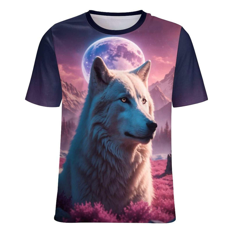 White Spirit Wolf T-Shirt - Swaggy Clothing