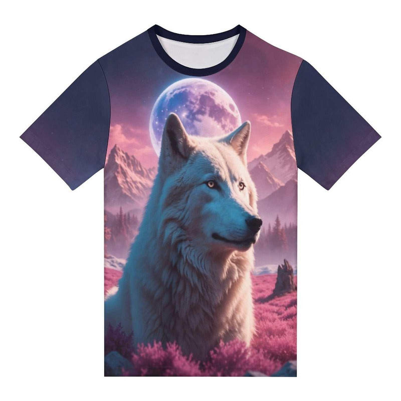 White Spirit Wolf T-Shirt - Swaggy Clothing