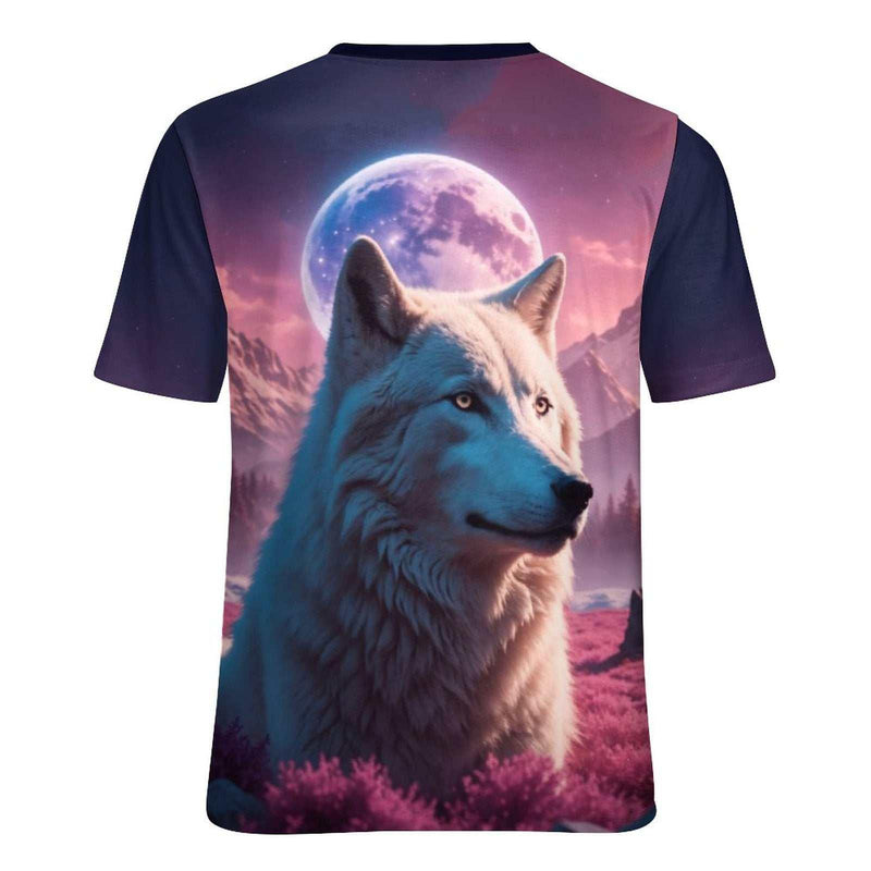 White Spirit Wolf T-Shirt - Swaggy Clothing