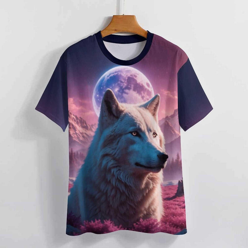 White Spirit Wolf T-Shirt - Swaggy Clothing