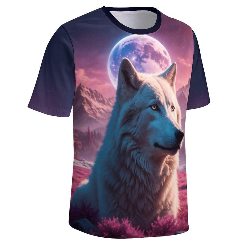 White Spirit Wolf T-Shirt - Swaggy Clothing