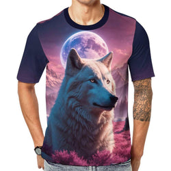 White Spirit Wolf T-Shirt - Swaggy Clothing