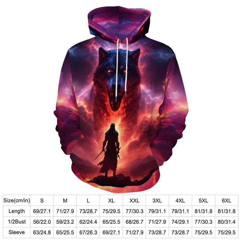 Wolf Warrior Hoodie - Swaggy Clothing